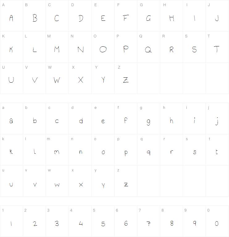 sticks and stones may break my 字体