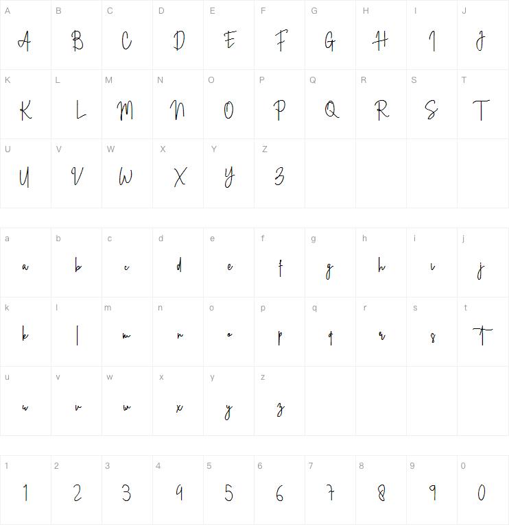 Straight Signature字体