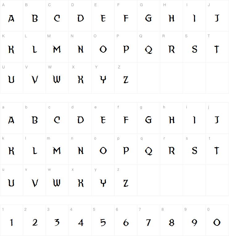 Straight To Hell BB字体