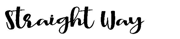 Straight Way字体