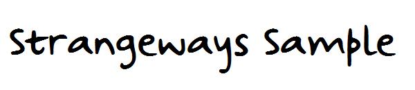 Strangeways Sample字体