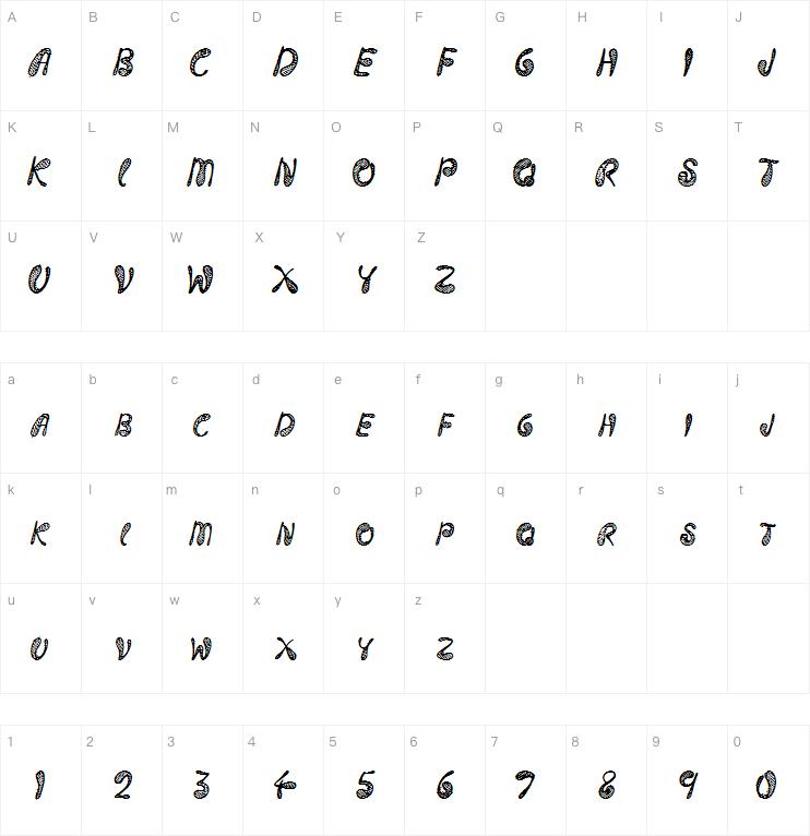 Strings and Things字体