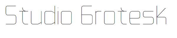 Studio Grotesk字体