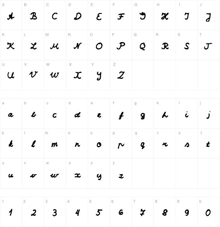 Sumirca_s_Handwriting字体