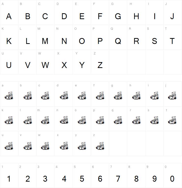 Summer's Bear Blocks字体