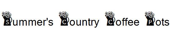 Summer's Country Coffee Pots字体