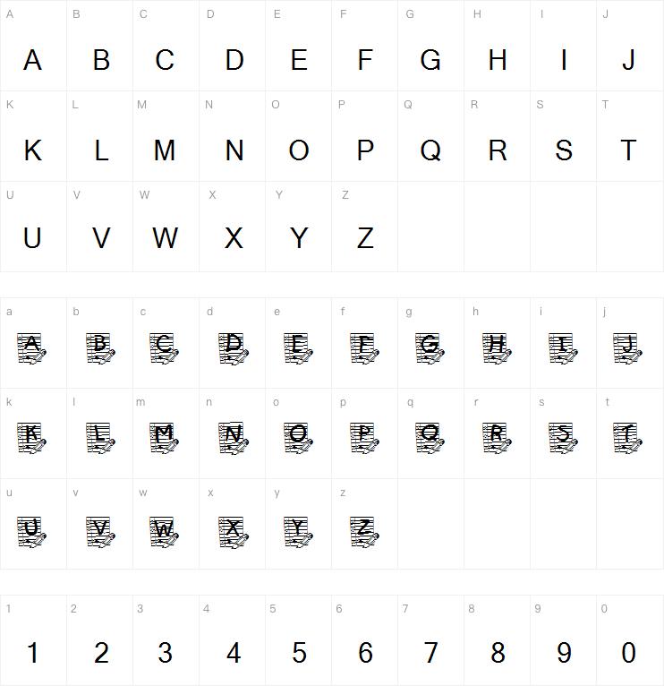 Summer's School Paper字体