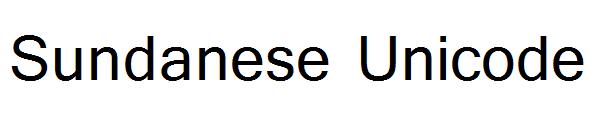 Sundanese Unicode字体