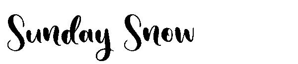 Sunday Snow字体