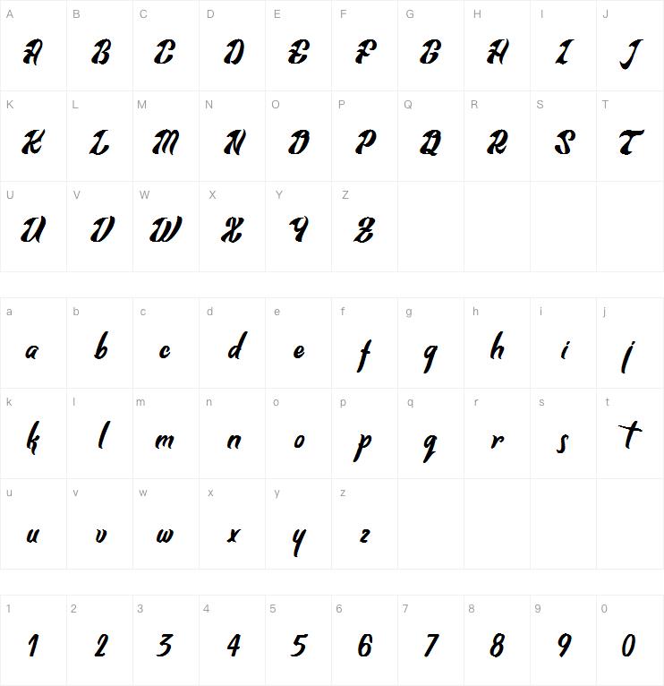 Sung Abed字体