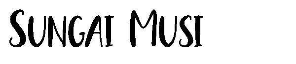 Sungai Musi字体