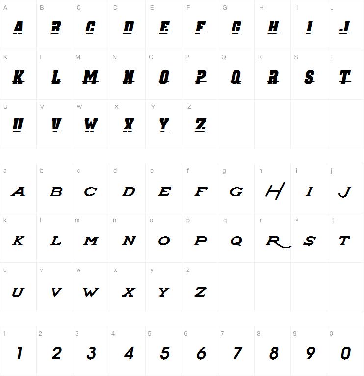 Super Chargers字体