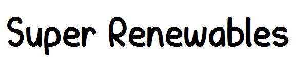 Super Renewables字体