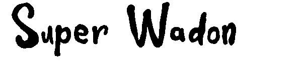 Super Wadon字体
