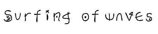 Surfing  of waves字体