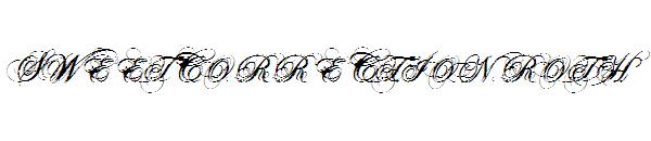 SWEETCORRECTION ROTH字体