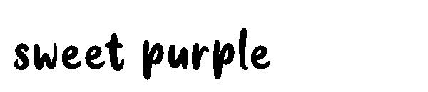 sweet purple字体