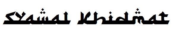 Syawal Khidmat字体