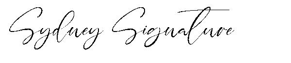 Sydney Signature字体