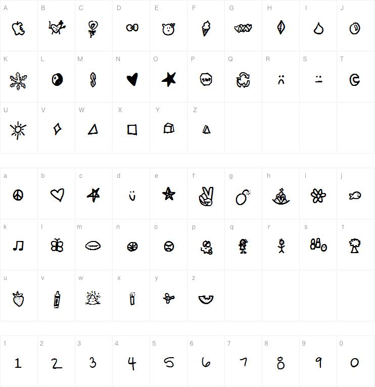 symbols rock字体