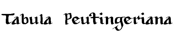 Tabula Peutingeriana字体