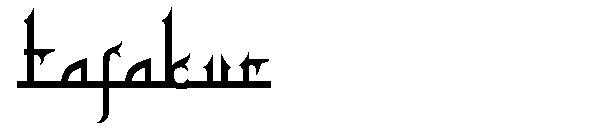 Tafakur字体