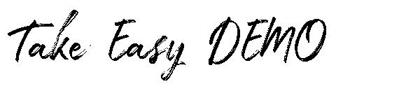 Take Easy DEMO字体