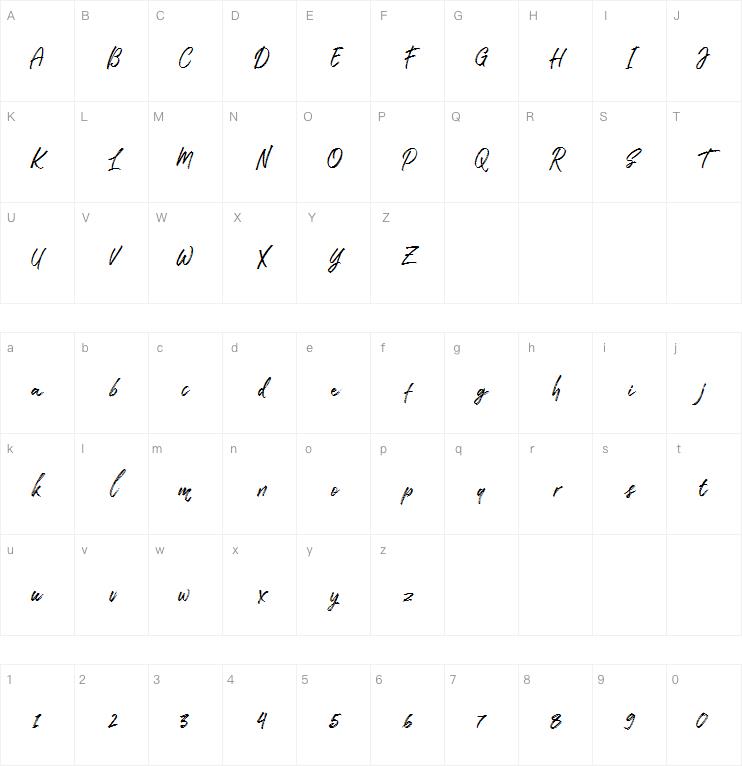 Take Easy DEMO字体