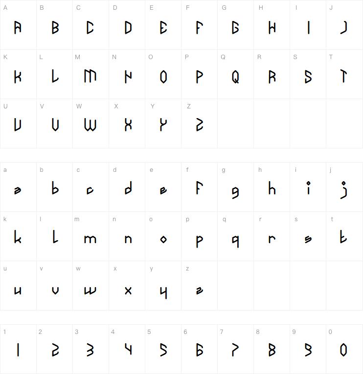 TAKE ON ME字体