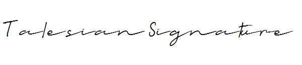 Talesian Signature字体