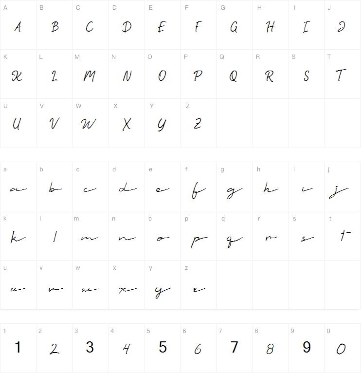 Talesian Signature字体