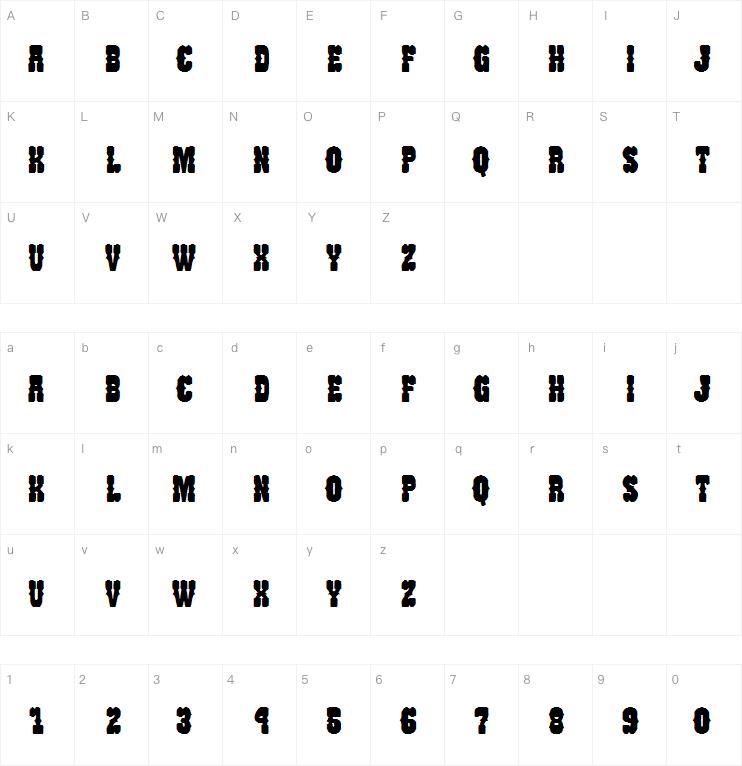 Tanomuze Cowboy字体