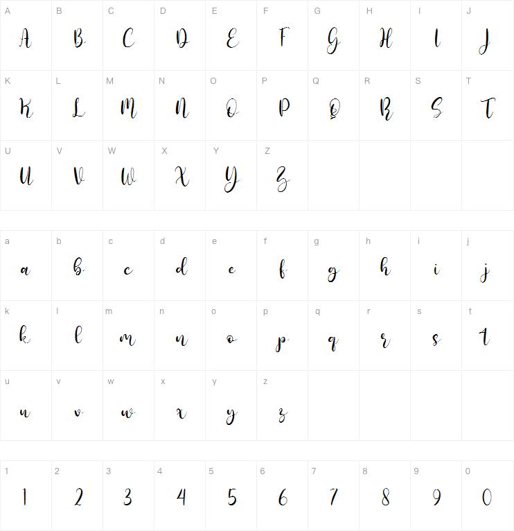 Tastfonia字体