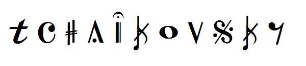 Tchaikovsky字体
