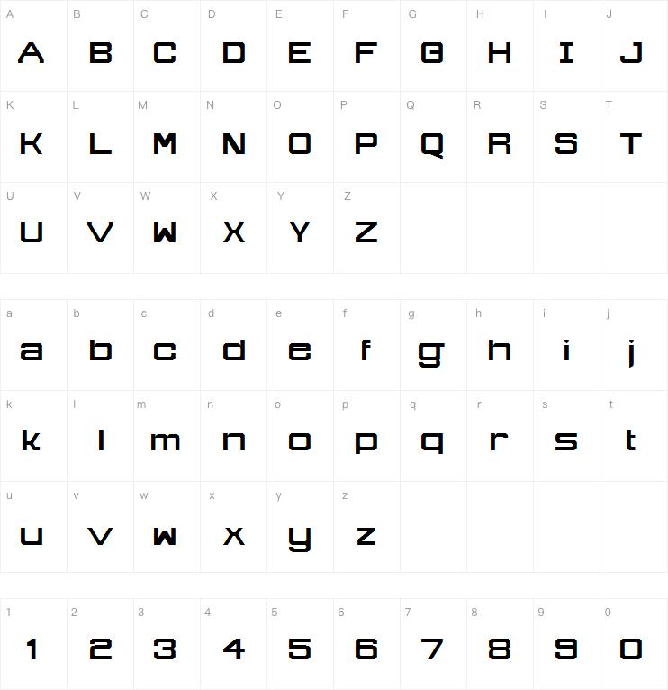 Technomite字体