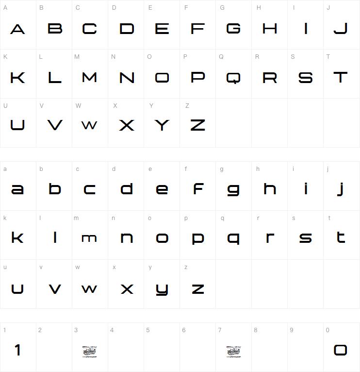 Technovier Bold字体
