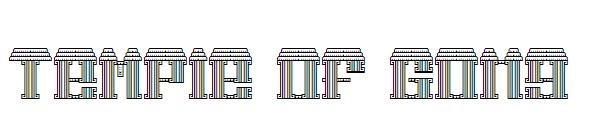 Temple of Gong字体