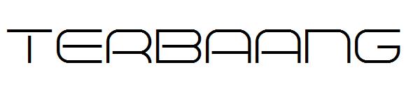 TERBAANG字体