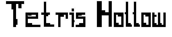 Tetris Hollow字体