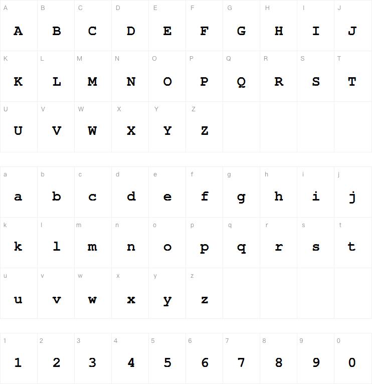 TeXGyreCursor字体