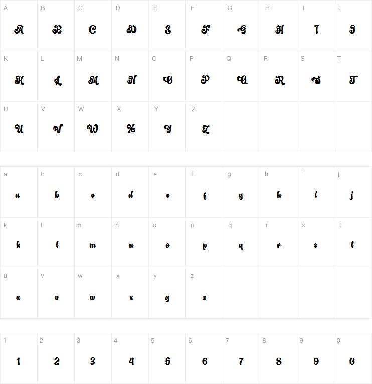 The Augusta字体