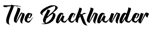 The Backhander字体