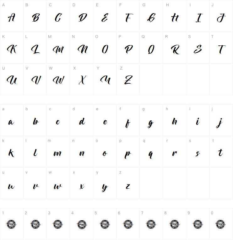 The Backhander字体