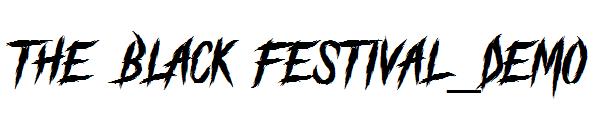 The Black Festival_DEMO字体