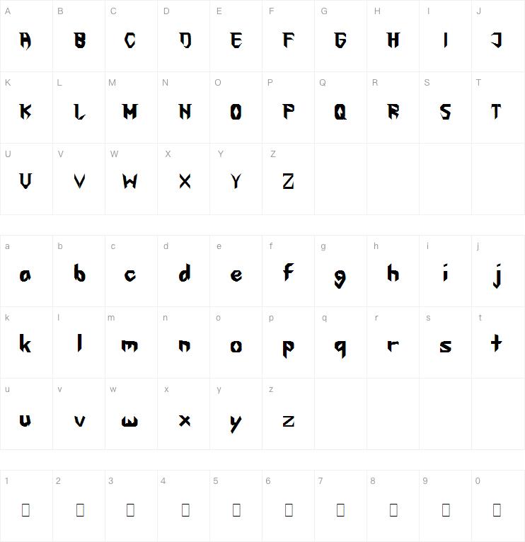 The First字体