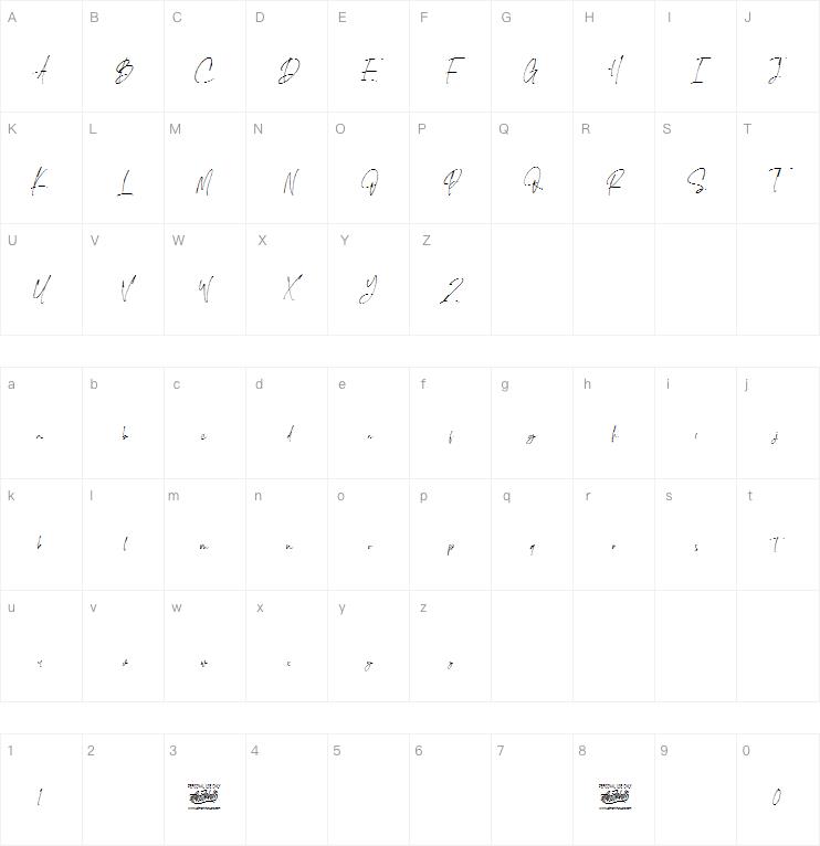 The Handnature字体