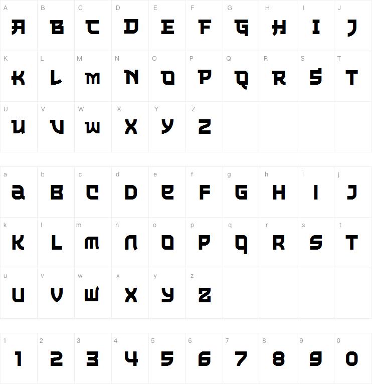 The Last Shuriken字体