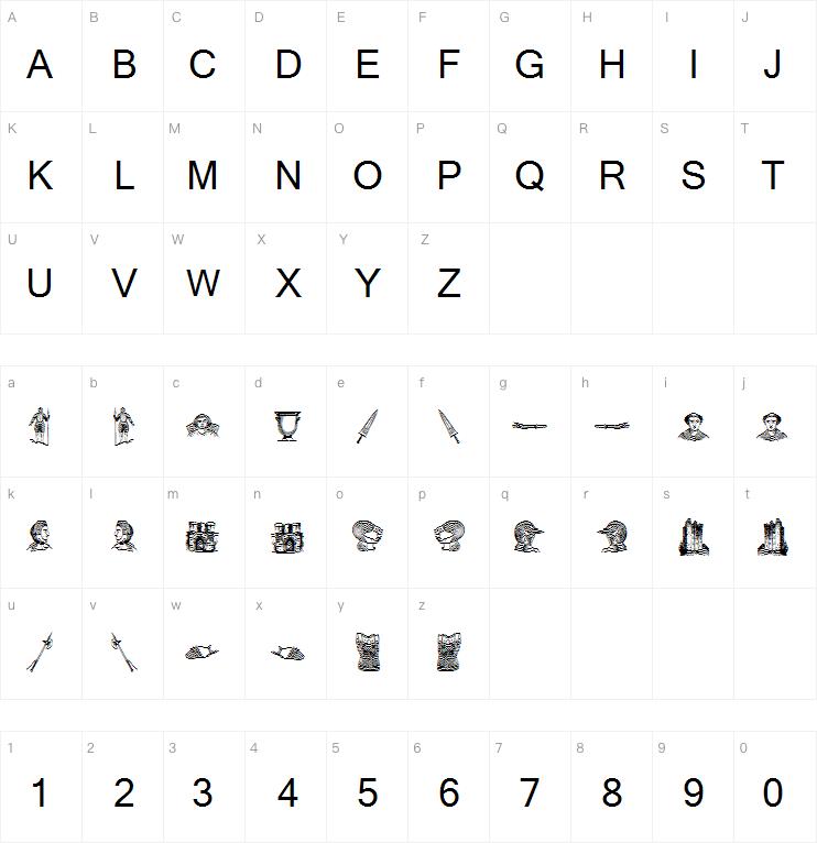 the middle ages I字体