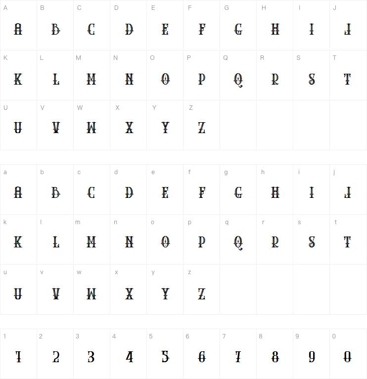 THE PARTHENON1字体