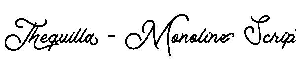 Thequilla - Monoline Script